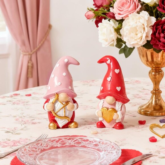 Valentine Swedish Gnomes Set of 2 - Picture 7 of 7